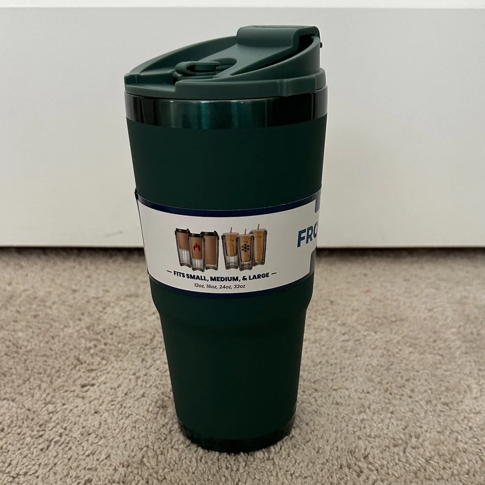 FrostBuddy To-Go Insulated Travel Tumbler - Dark Green - Picture 3 of 7